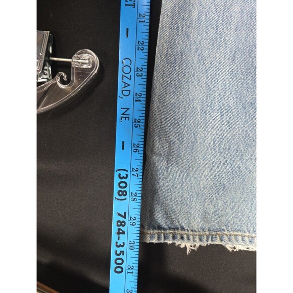 Agolde Kelly Jeans Backdrop Blue Size 27 Straight Distressed NWT New - Picture 4 of 13